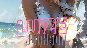 Blonde with Blue Eyes in Descriptive Scene