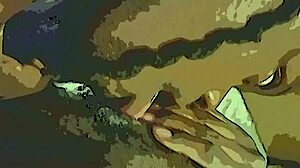 Dildo tongue tag team on wet ebony pussy