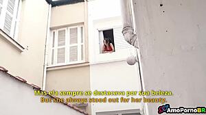 Alone at home with my father-in-law's sexy skinny brunette teen on Saturday afternoon, engaging in taboo blowjob and more