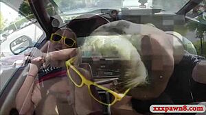 i watched this skinny blonde woman getting railed by the pawn dude at the pawnshop on hidden cam, her small tits bouncing