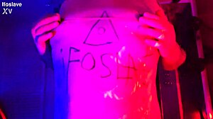 ifoslave explores pierced nipples in first bdsm session