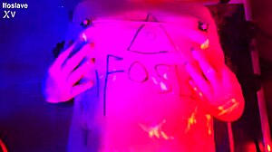 ifoslave explores pierced nipples in first bdsm session