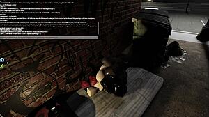 Intense Fucking with Prostitute in Hotel Corner on Roblox.