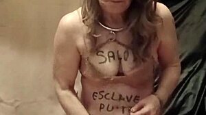 i'm a slave doin self-bondage wit thumbtacks fer humiliation