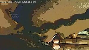 Dildo tongue tag team on wet ebony pussy