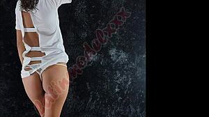 Intense Nurse Photoshoot Showcases Latina Pussy And Ass