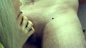 spying on her step son in the shower - washed his cock sucked jerked off and finished in the mouth of the mom said thank you and left