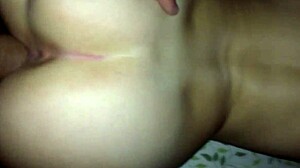 Sexy blonde gets fucked doggy style in pov