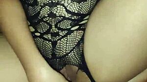 First Anal For Slutty Filipina In Fishnets!