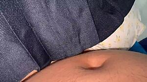 Stepsister enters my room and spanks my big ass