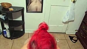 Amber on her knees for daddy