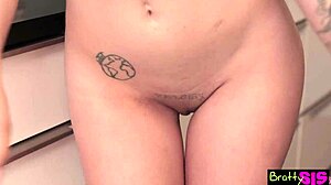 Bratty step-sis Ohana lets stepbro give her cum facial after deepthroat