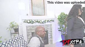 Widowed Latina Teases Massive CEO in Garage Encounter