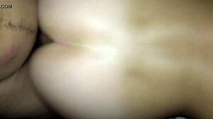 Sexy blonde gets fucked doggy style in pov