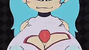 sky enjoys titty fuck and blowjob with monster cock leading to cumshot