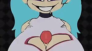 sky enjoys titty fuck and blowjob with monster cock leading to cumshot