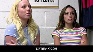 Officer Solves Charges By Fucking Shoplifter Teens Dani And Dixie