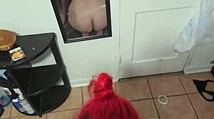 Amber on her knees for daddy