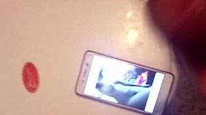 cum shoots out for this black cock lover, feeling every drop 😍