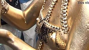 Osu Kinpou Show Costume Slips, Nipples Exposed