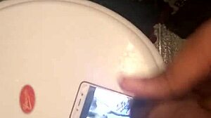 cum shoots out for this black cock lover, feeling every drop 😍