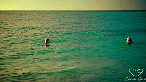 Hey, Charlie Forde and Olive Gee are making out at the beach sunset, but things get juicy with moaning and kissing 😘