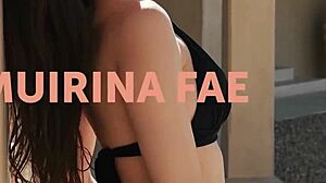 Autumn lynn and mia valentine, sexy ebony and latina babes, pose naked with big natural tits after undressing