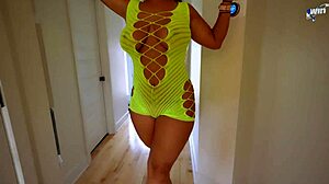 Thick Latina amateur milf craves her daily dose of monster cock. She takes it deep!