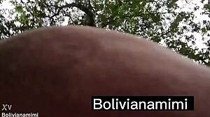 Latina Girl Sucks Cock Outdoors Without Panties