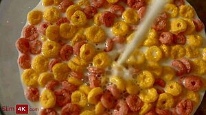 jennifer flex gets ardent anal in the kitchen before work. she moans loudly during it.