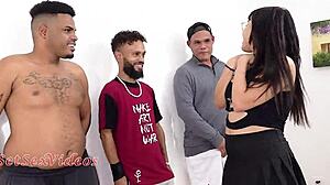 kah fox in mini group encounter with four guys - trailer