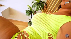 Thick Latina amateur milf craves her daily dose of monster cock. She takes it deep!