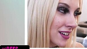 three slutty bestfriends get reverse gangbanged by rockstar after concert