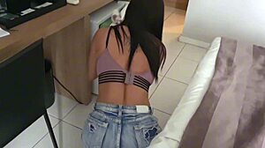 Latina Employee Pleases Boss With Athletic Body And Cock For Raise