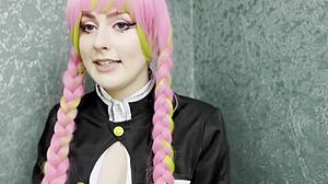 Joi let kanroji mitsuri fuck your cock with her big breast and make you cum.