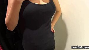 flawless czech teen teased and drilled in supermarket