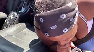 Thot gets mad sucking dick in public lol.