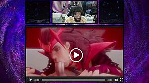 Marika fucks Scarlet Witch blowjob The Machinist dildo fucks Clara deepthroat cumshot