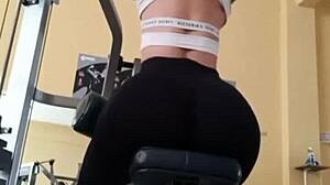 culona fitness rosmery lara in leggings workout