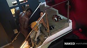 Putting Big Black Dick In Petite White Chick's Cervix