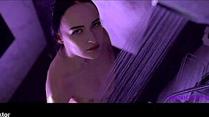 sasha sparrow stripping and masturbating in the shower 😍