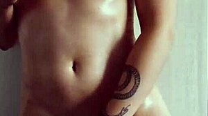 trish collins enjoys an oily ride on her big black cock 😏