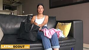 Cute latina roughed up and railed hard!