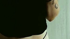 trish collins enjoys an oily ride on her big black cock 😏