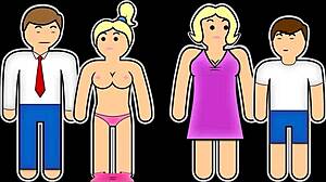 intriguing tan lines on tanned milf mother in law taylor vixxen in retro pov wanking scene