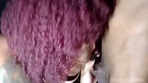 married woman feels overwhelming emotions in glory hole cabin with two well-endowed men