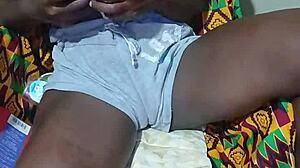 that petite 18+ ghanian girl enjoys herself alone