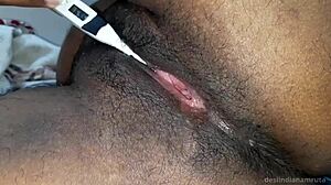 Indian Cute Lady Falls Sick, Dewar Strips Dress, Checks Pussy and Anal Temperature