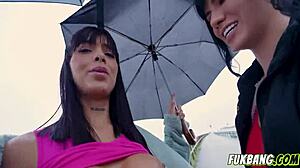 Two Hot Ladies Athenea Rose and Yenifer Chacon Doing Anal Outdoors!
