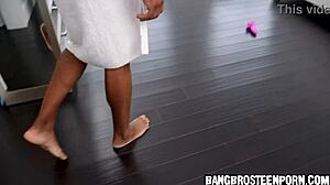 Naughty teen 18+ practicing with her well hung black stepdad